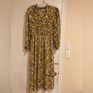 Zara yellow dress size Medium